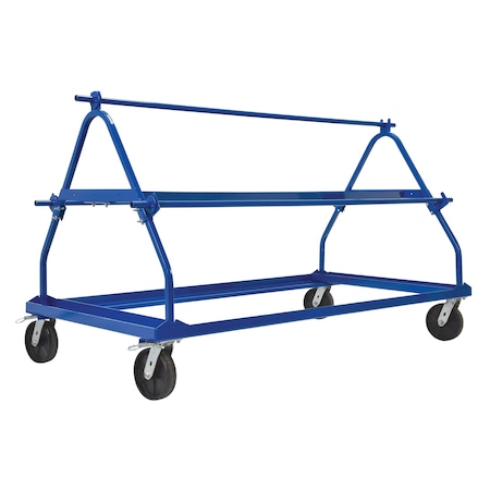 Vestil Shrink Wrap Roll Cart 3 Roll Capacity 450 lb Glass-Filled Nylon Caster MSW-72-3
